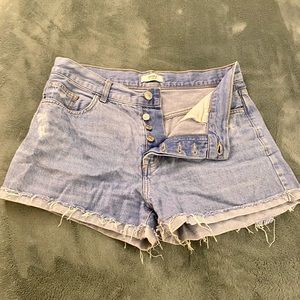 forever 21 distressed jean shorts